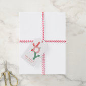Modern minimalistisch vet script JOY Holiday Cadeaulabel (Met Touw)