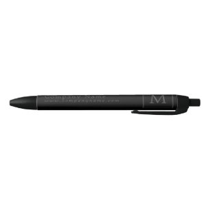 Modern minimalistisch vierkant monogram, bedrijf/g zwarte inkt pen