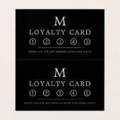 Modern minimalistisch vierkant monogram dubbele lo visitekaartje (Binnenkant ongevouwen)