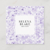 Modern minimalistisch vierkant ontwerp met QR-code Vierkante Visitekaartje (Voorkant)