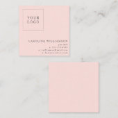 Modern minimalistisch vierkant professioneel Logo  Vierkante Visitekaartje (Voorkant / Achterkant)