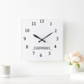 Modern minimalistisch vierkante klok (Huis)