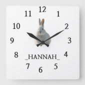 Modern minimalistisch vierkante klok (Voorkant)