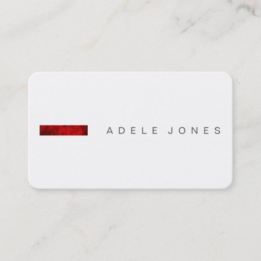 Modern minimalistisch Visitekaartje (Voorkant)