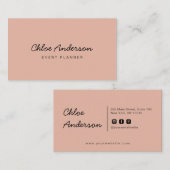 Modern minimalistisch Visitekaartje (Voorkant / Achterkant)