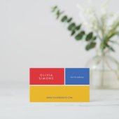 Modern minimalistisch Visitekaartje (Staand voorkant)