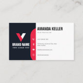 Modern minimalistisch Visitekaartje (Achterkant)