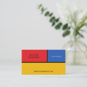 Modern minimalistisch Visitekaartje (Staand voorkant)