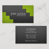 Modern minimalistisch visitekaartje (Voorkant / Achterkant)