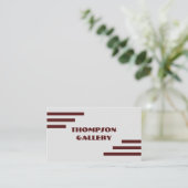 Modern minimalistisch Visitekaartje (Staand voorkant)