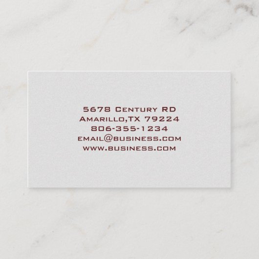 Modern minimalistisch Visitekaartje (Achterkant)