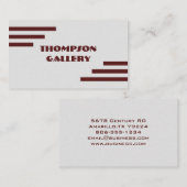 Modern minimalistisch Visitekaartje (Voorkant / Achterkant)