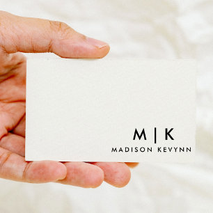 Modern minimalistisch visitekaartje