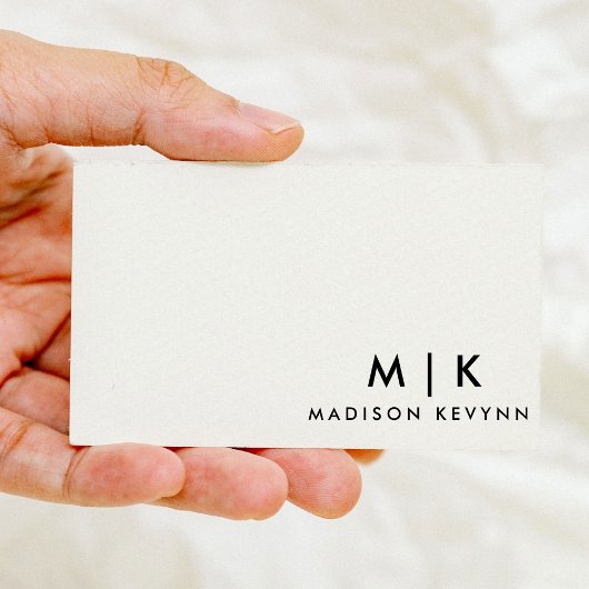 Modern minimalistisch visitekaartje