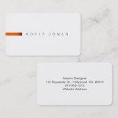 Modern minimalistisch Visitekaartje (Voorkant / Achterkant)