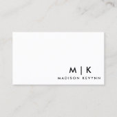 Modern minimalistisch visitekaartje (Voorkant)