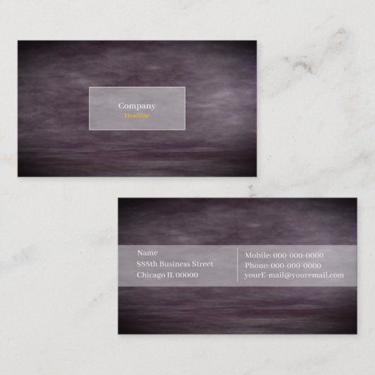 Modern minimalistisch Visitekaartje (Voorkant / Achterkant)