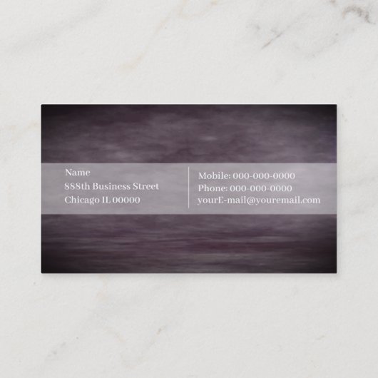 Modern minimalistisch Visitekaartje (Achterkant)