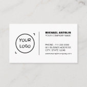 Modern minimalistisch Visitekaartje met aangepaste (Voorkant)
