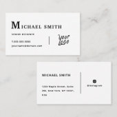 Modern minimalistisch Visitekaartje ontwerp (Voorkant / Achterkant)