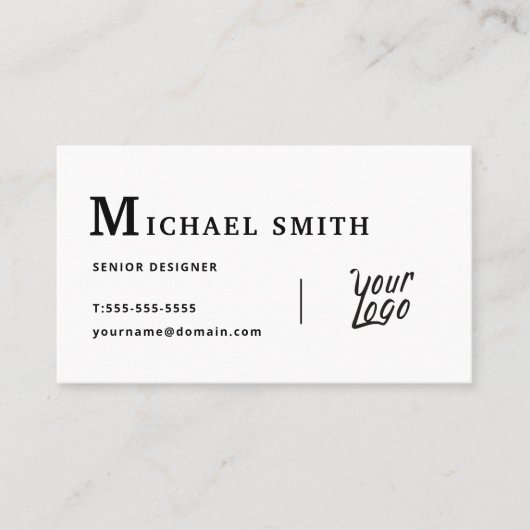 Modern minimalistisch Visitekaartje ontwerp (Voorkant)