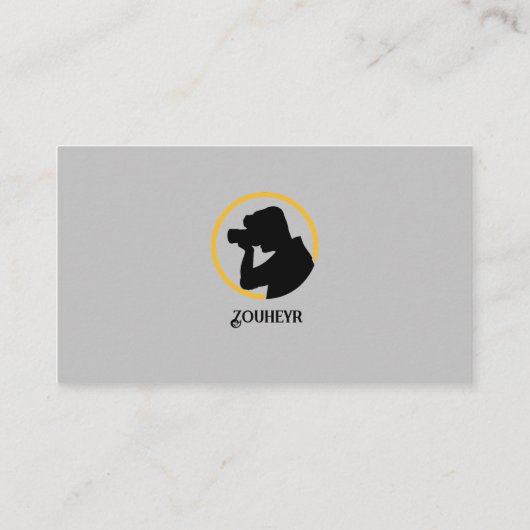 Modern Minimalistisch Visitekaartje ontwerp (Achterkant)