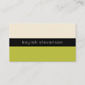 Modern minimalistisch Visitekaartje | Pistachio Gr (Voorkant)