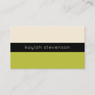 Modern minimalistisch Visitekaartje Pistachio Gr