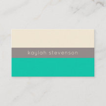 Modern minimalistisch Visitekaartje | Seafoam Gree