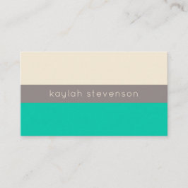 Modern minimalistisch Visitekaartje | Seafoam Gree