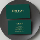 Modern minimalistisch Visitekaartje van Emerald Gr