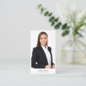 Modern minimalistisch Visitekaartje voor fototypog (Staand voorkant)
