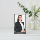 Modern minimalistisch Visitekaartje voor fototypog (Staand voorkant)