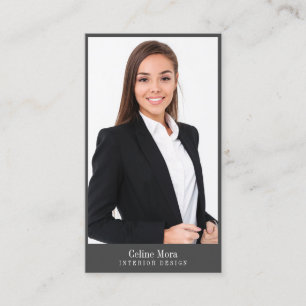 Modern minimalistisch Visitekaartje voor fototypog