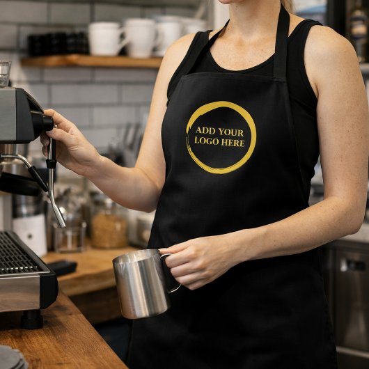 Modern minimalistisch voeg uw logo professioneel t schort