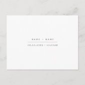 Modern minimalistisch voorstel voor calligrafie briefkaart (Voorkant)