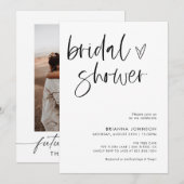 Modern minimalistisch Vrijgezellenfeest | Boho Bri Kaart (Voorkant / Achterkant)