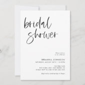 Modern minimalistisch Vrijgezellenfeest | Boho Bri Kaart