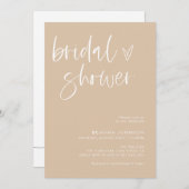 Modern minimalistisch Vrijgezellenfeest | Boho Bri Kaart (Voorkant / Achterkant)