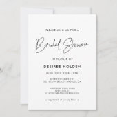 Modern minimalistisch vrijgezellenfeest kaart (Voorkant)