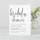 Modern minimalistisch Vrijgezellenfeest Kaart (Staand voorkant)