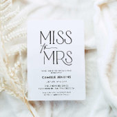 Modern minimalistisch Vrijgezellenfeest Kaart