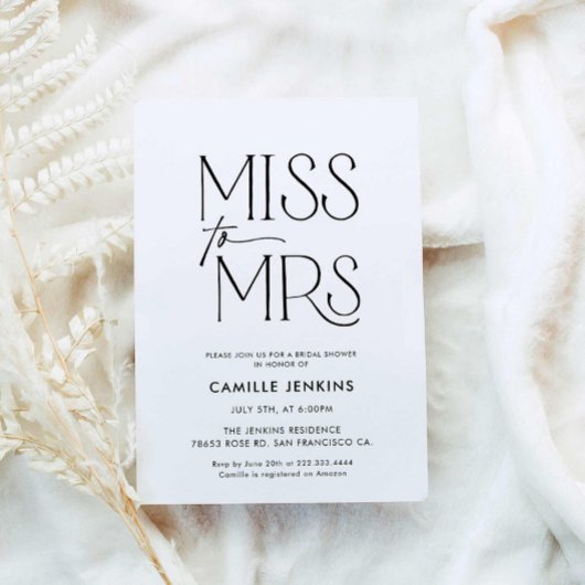 Modern minimalistisch Vrijgezellenfeest Kaart