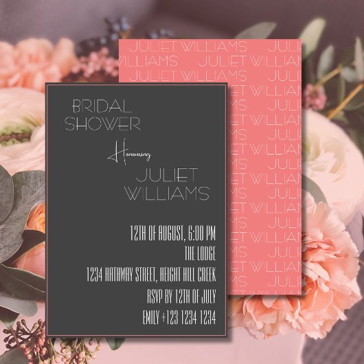 Modern minimalistisch Vrijgezellenfeest - Kaart