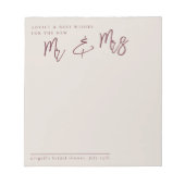 Modern minimalistisch Vrijgezellenfeest Notitieblok (Voorkant)