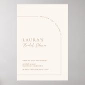 Modern minimalistisch Vrijgezellenfeest Poster (Voorkant)