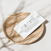 Modern Minimalistisch Vrijgezellenfeest Receptenve Informatiekaartje