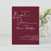 Modern minimalistisch Vrijgezellenfeest van Bourgo Kaart (Staand voorkant)