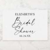 Modern minimalistisch Vrijgezellenfeest voor kalli Sparkling Wijnetiket (Enkel label)