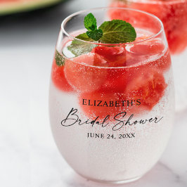 Modern minimalistisch Vrijgezellenfeest voor kalli Wijnglas Zonder Voet